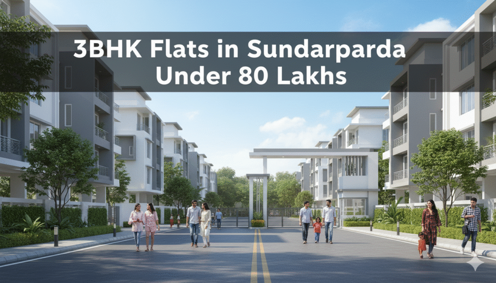 “3BHK flats in Sundarpada Bhubaneswar under 80 lakhs with modern amenities and peaceful surroundings.”