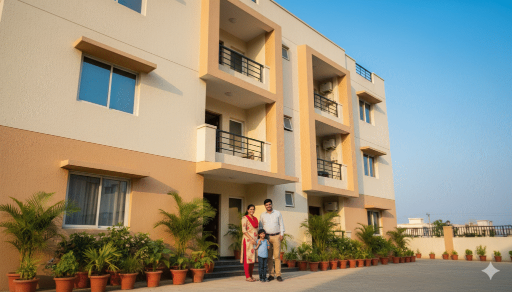 Affordable 2BHK flats in Bhubaneswar by Subha Construction for small families